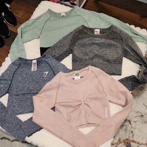 4 Gymshark Crop Tops S
